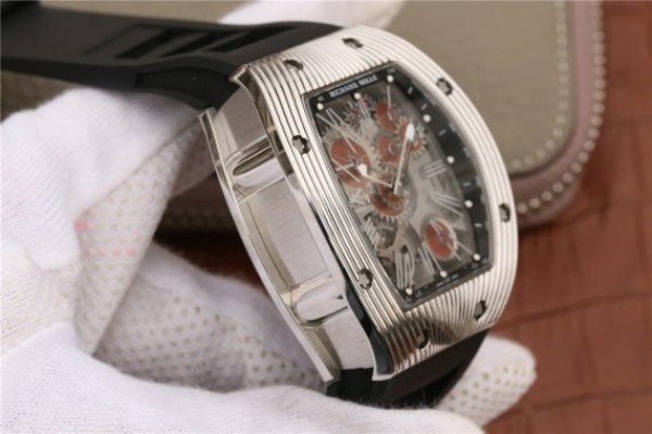 Replica Richard Mille RM018 Hommage a Boucheron SS Brown Skeleton Dial Black Rubber Strap 6T51 - Top club