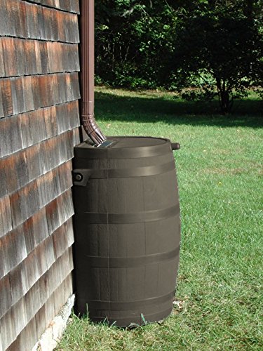 50 Gallon Rain Barrel With Brass Spigot And Flat-Back Design - Image 2 50 Gallon Rain Barrel With Brass Spigot And Flat-Back Design - Image 2