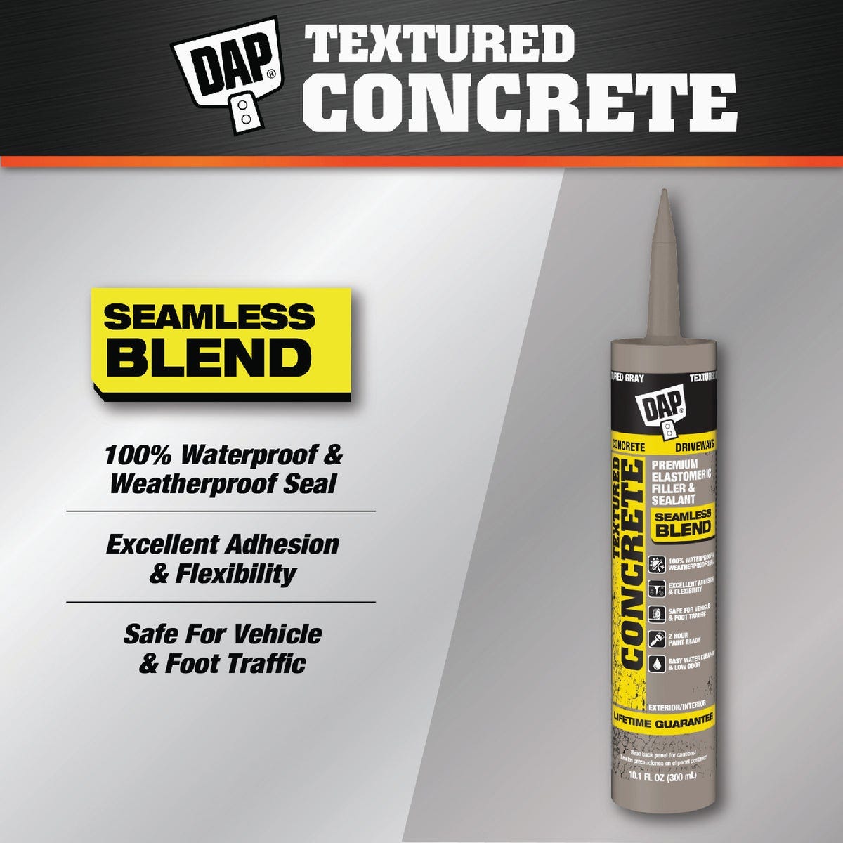 DAP 10.1 Oz. Textured Concrete Premium Elastomeric Latex Filler & Sealant