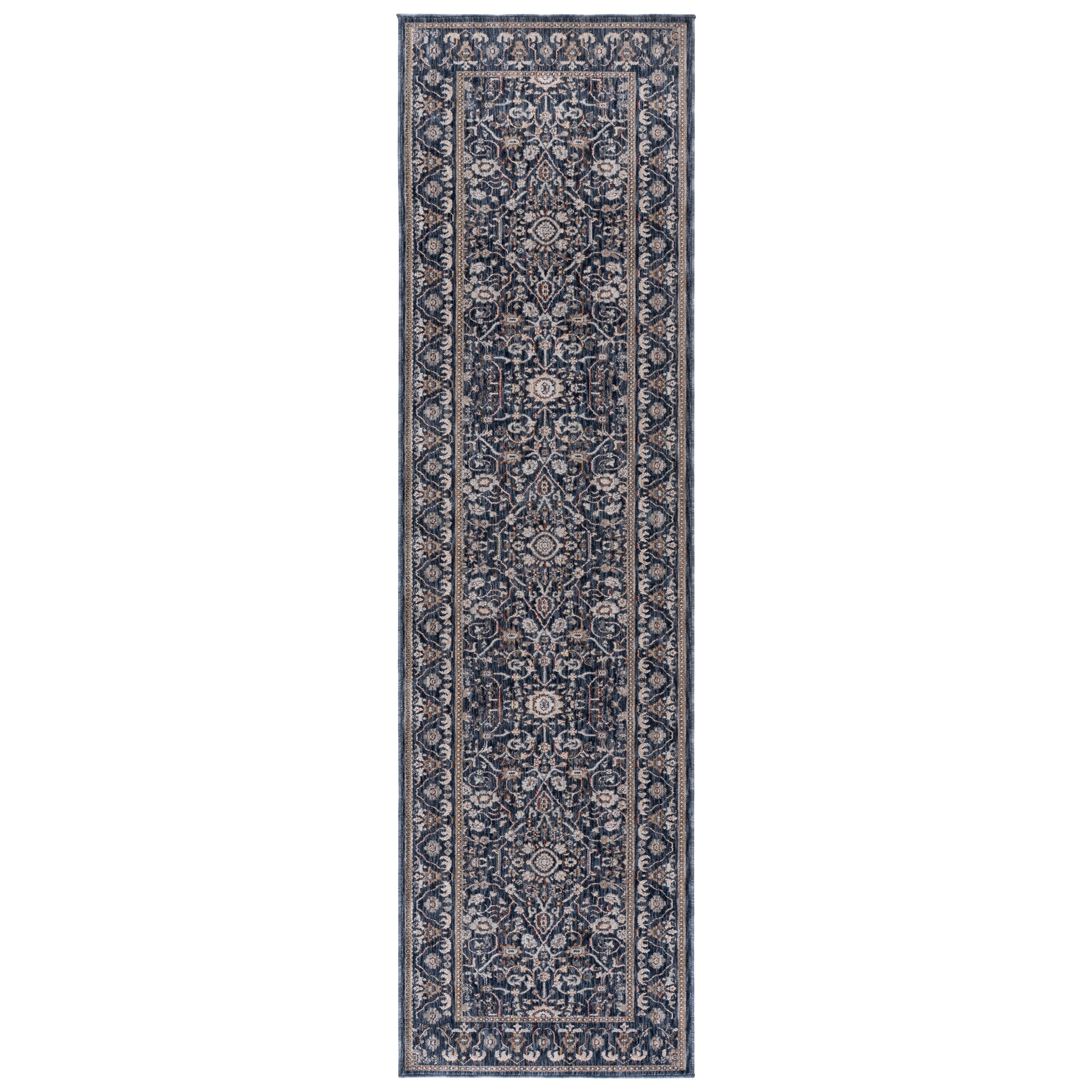 Safavieh Sutton Runner Rug, Navy Beige, 2’2” x 8’ - Image 6