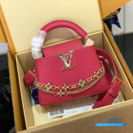 LV Capucines Mini (Jewelry-inspired chain)1:1High-quality replica
