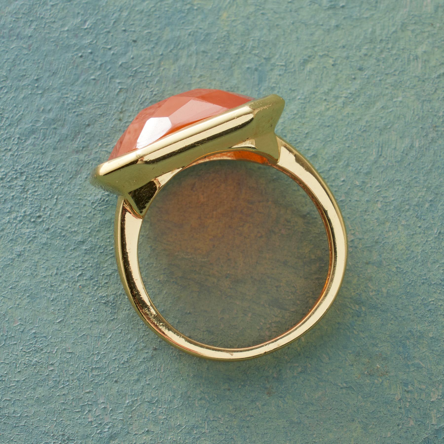 Carnelian Octagon Ring - Sundance Clothing