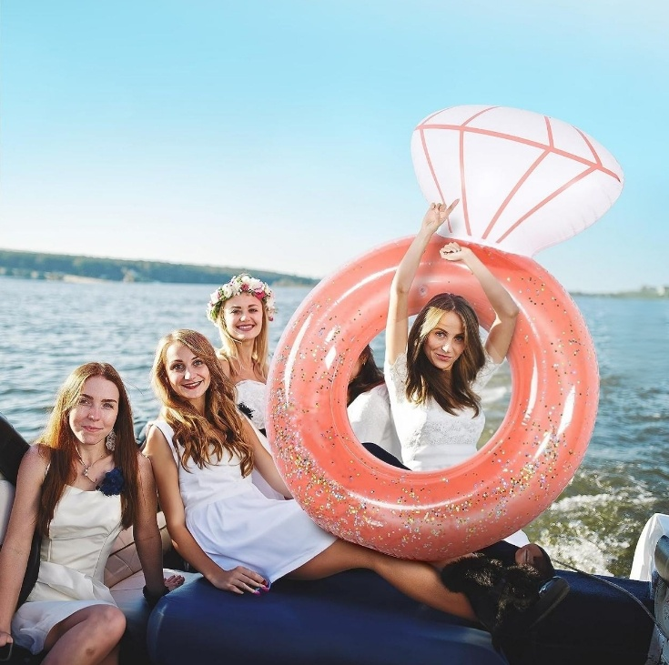 Pool Floats and Leisure Scene