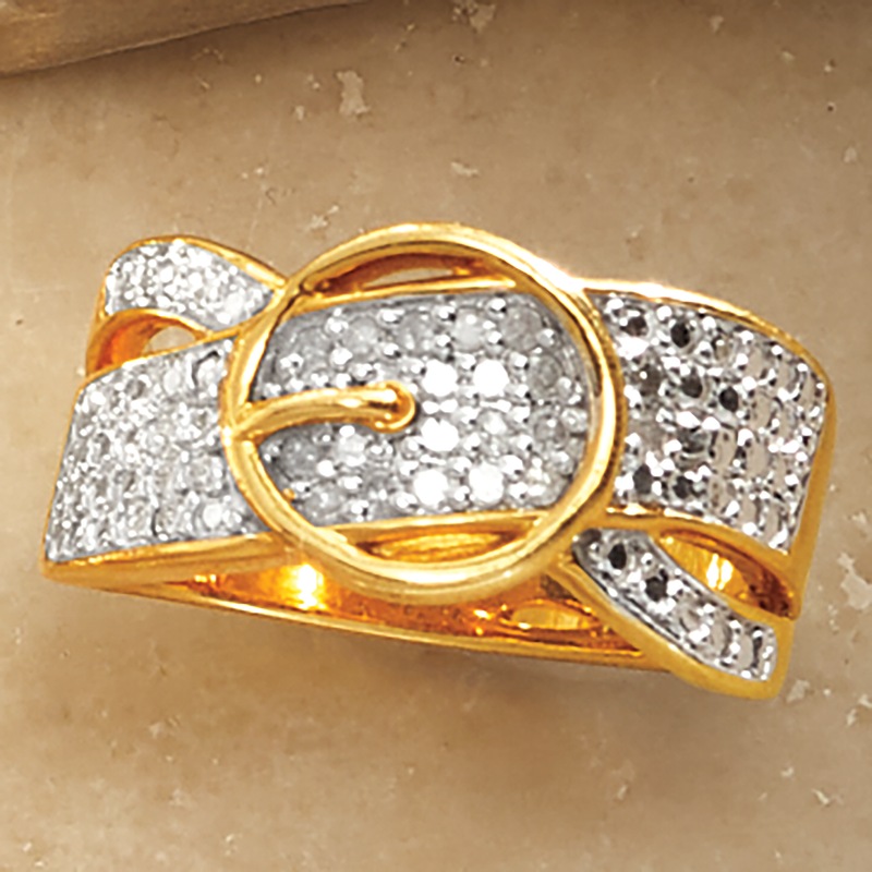 Diamond Buckle Ring - MIDNIGHT VELVET CATALOG