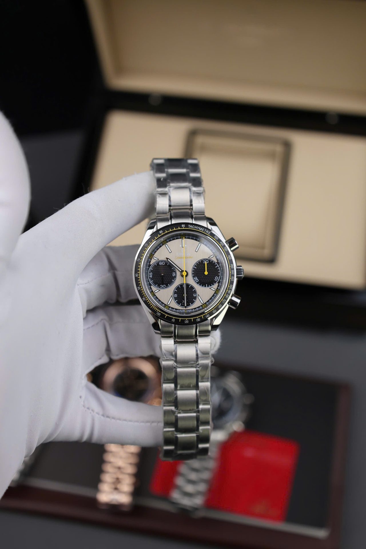 Omega Speedmaster Copies Watches Racing Chronograph Gray Dial 40mm - Top club