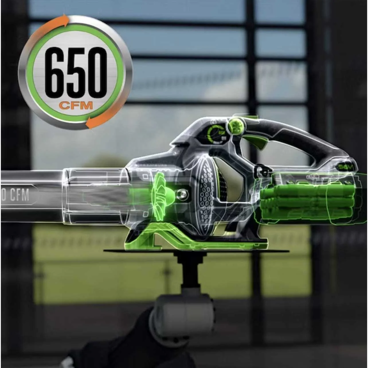 EGO Power+ 650 CFM Cordless Leaf Blower With 4.0Ah Battery Kit - LB6503 - Image 2 EGO Power+ 650 CFM Cordless Leaf Blower With 4.0Ah Battery Kit - LB6503 - Image 2