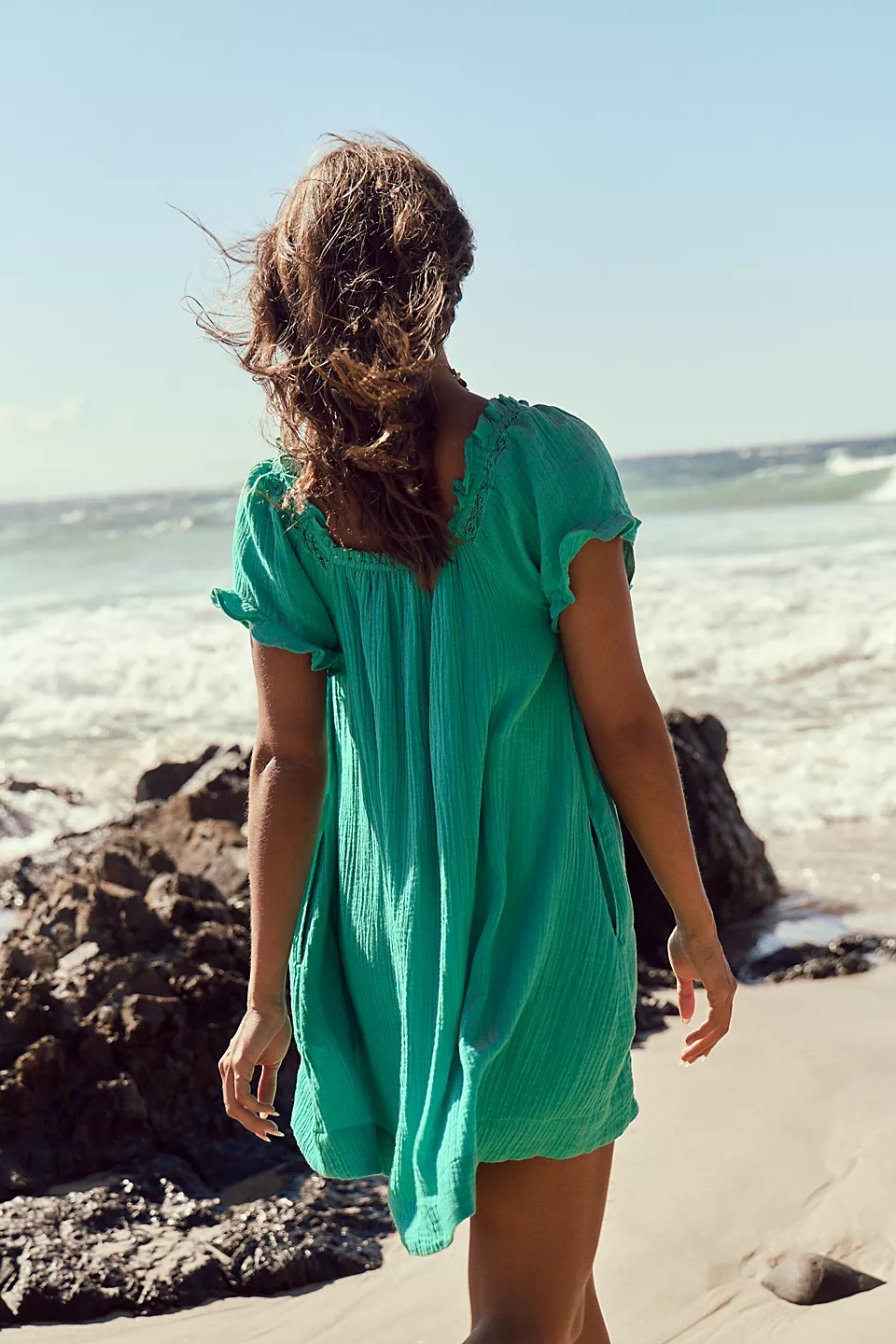 Tilly Mini Dress-Mint Leaf