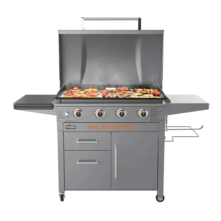 Blackstone ProSeries 4-Burner 36-Inch Griddle Cooking Station With Hood Blackstone ProSeries 4-Burner 36-Inch Griddle Cooking Station With Hood