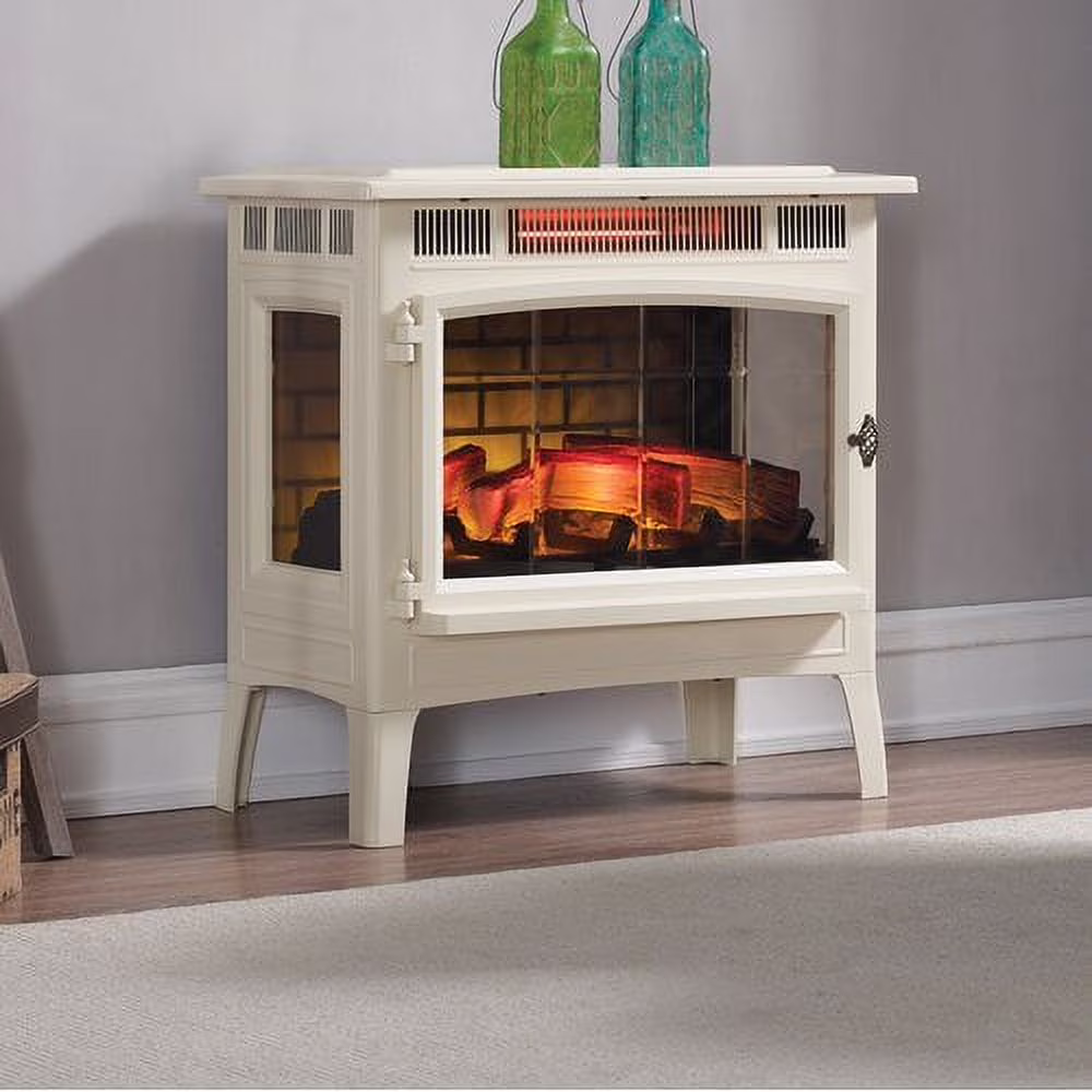 Duraflame 3D Black Infrared Electric Fireplace Stove with Remote Control - DFI-5010-01 - Image 3