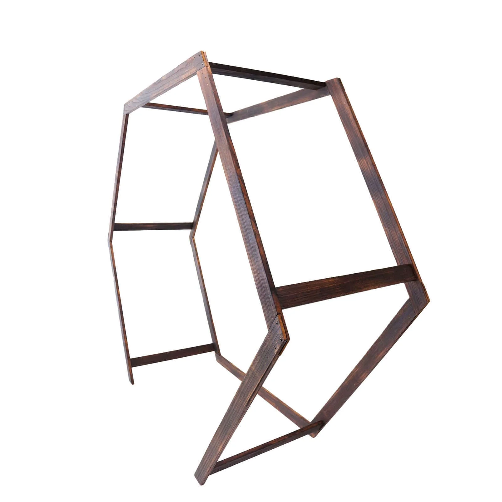 Efavormart 7FT Rustic Square Wedding Arch Wooden Backdrop Stand, Wedding Ceremony Arch - Brown - Image 21