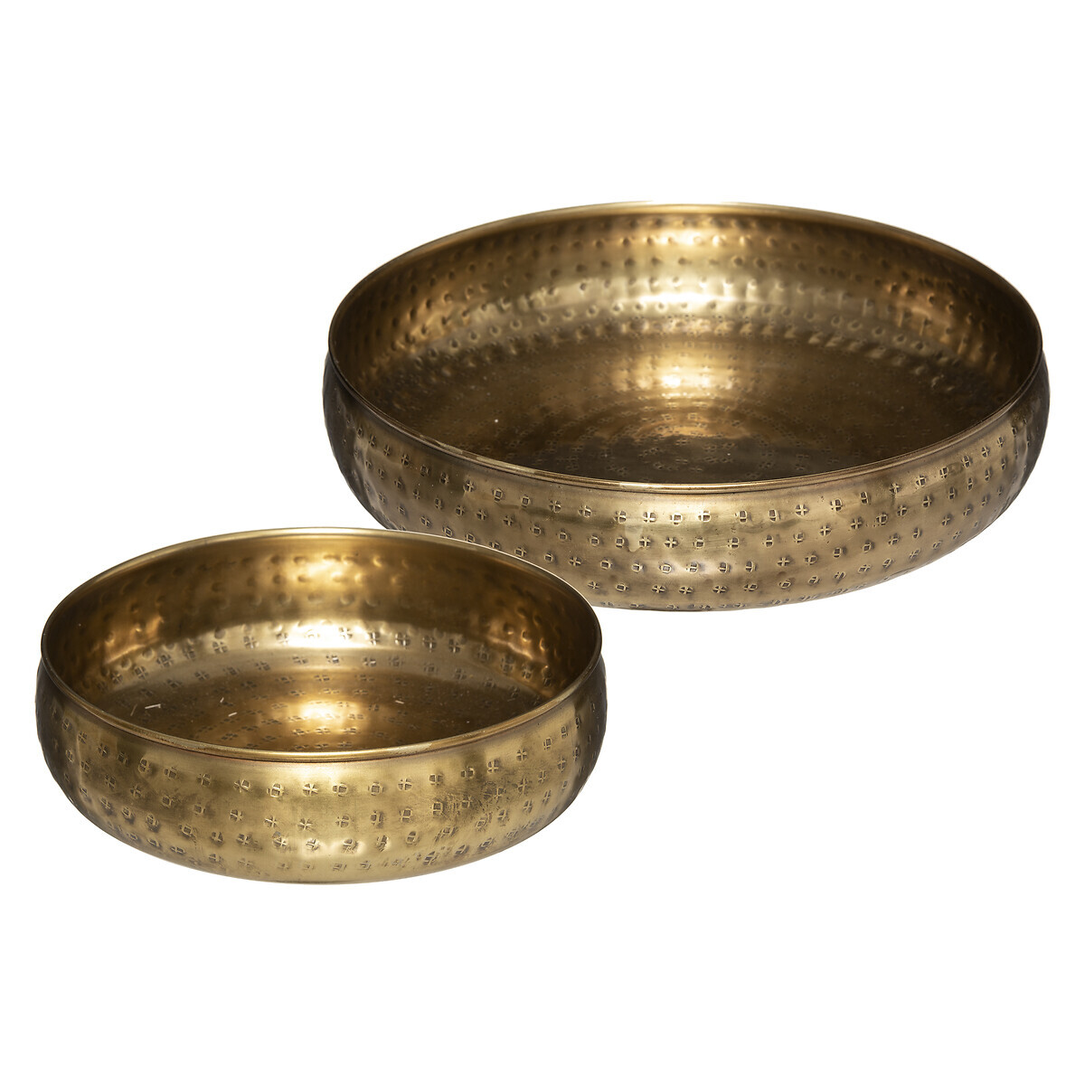 Set of 2 cups "Oasis" Gilt metal, D.20/30,5 cm