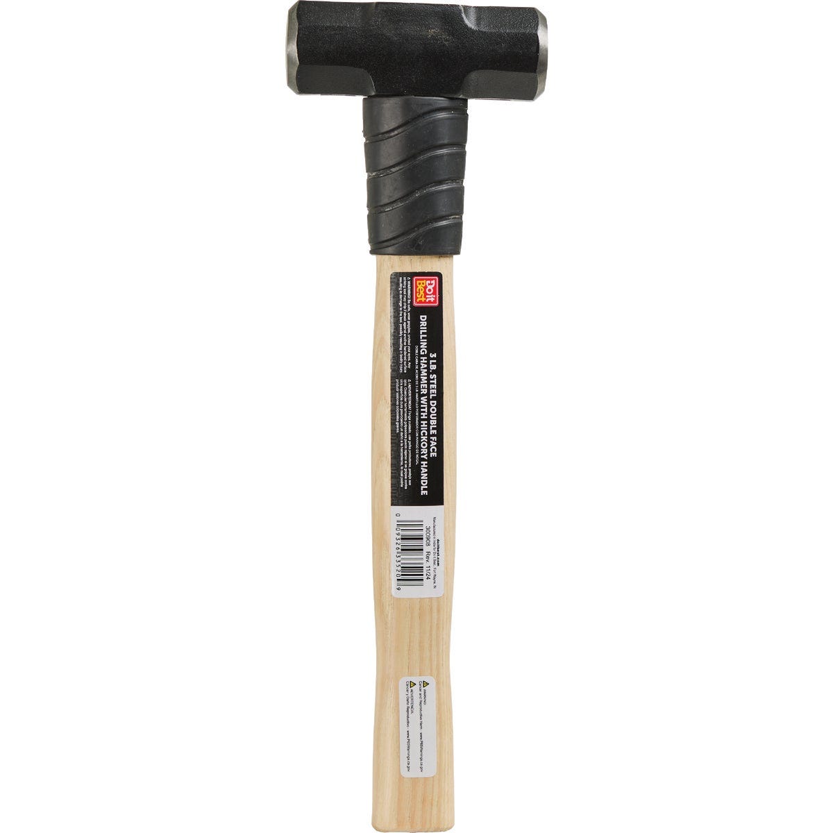 Do it Best 3 Lb. Steel Double Face Drilling Hammer with Hickory Handle