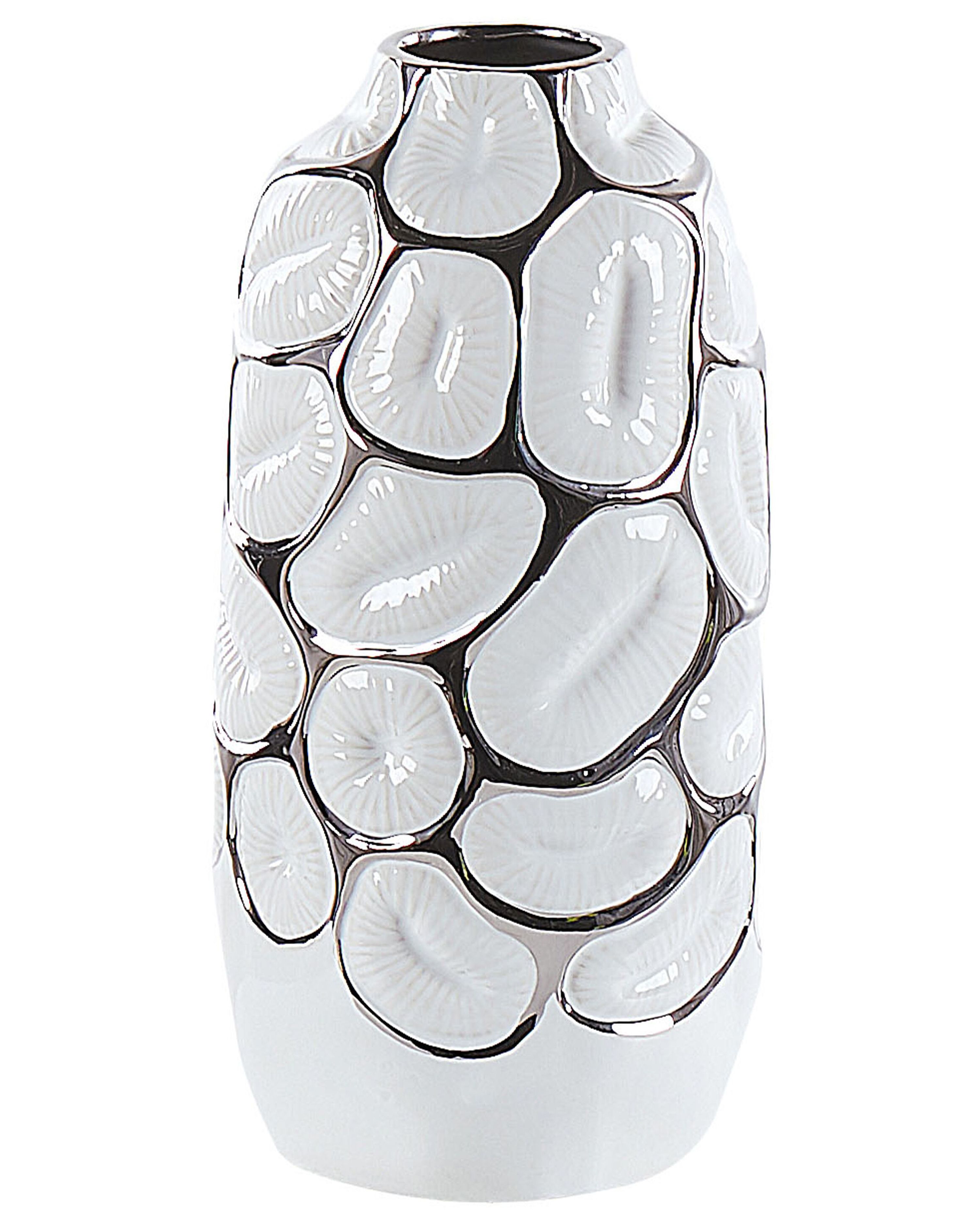 Decorative Vase CENABUM Stoneware 28 cm White