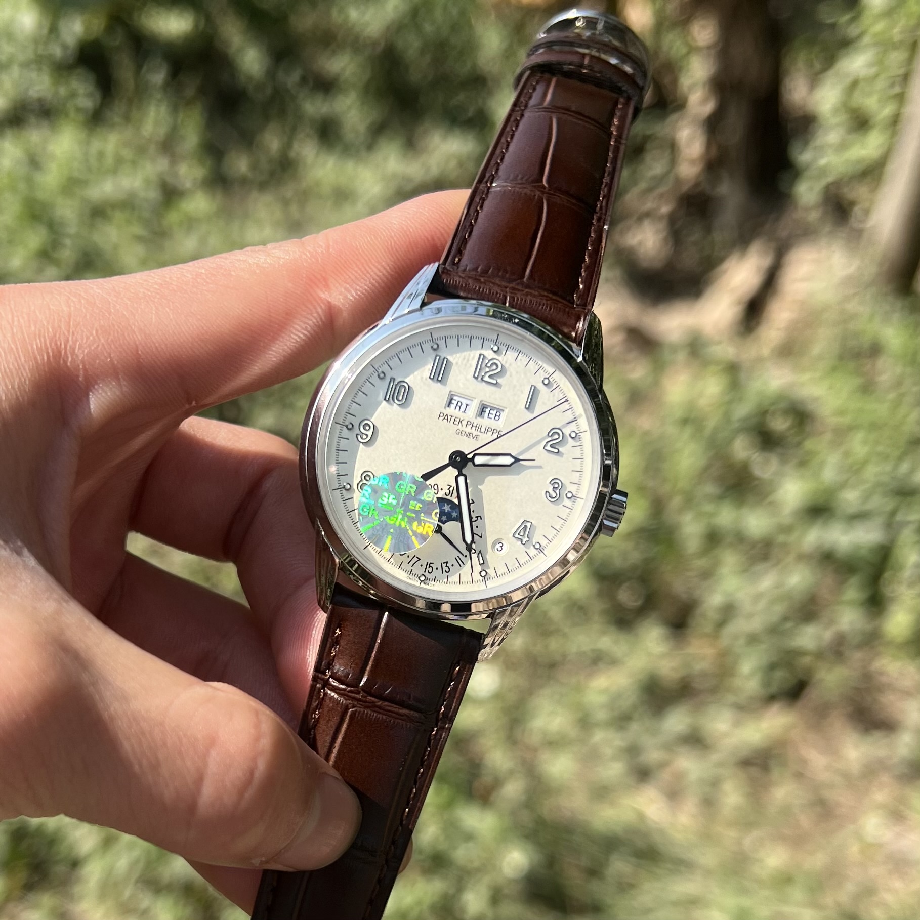 Patek Philippe Complications 5320G Replica Watch Leather Strap 40mm - Elite Watch Atelier
