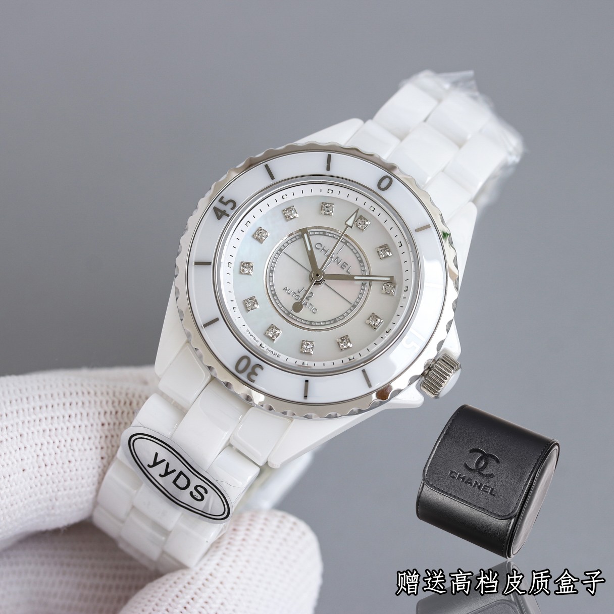 CHANEL J12 33mm - Ceramic - Diamonds(1:1 replica) - Top club