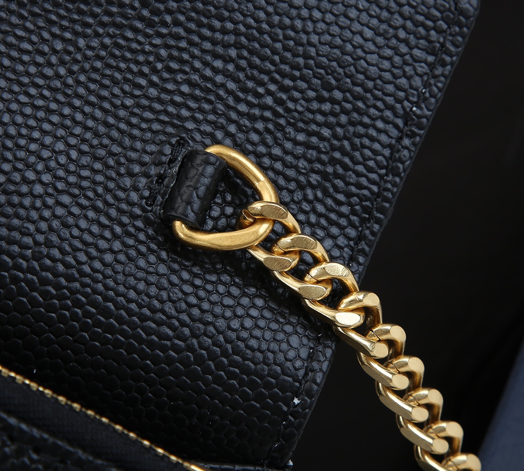 Replica Ysl Envelope Chain Wallet In Grain De Poudre Embossed Leather 18881:1High-quality replica