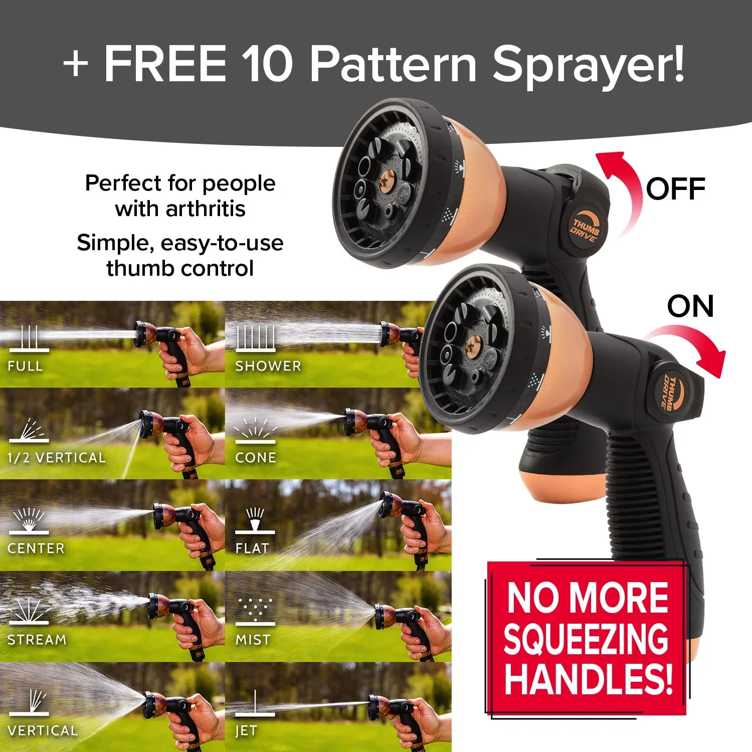 Copper Bullet By Pocket Hose 3/4 inch Ultra-Light 100 ft Expandable Garden Hose With Spray Nozzle - Image 6 Copper Bullet By Pocket Hose 3/4 inch Ultra-Light 100 ft Expandable Garden Hose With Spray Nozzle - Image 6