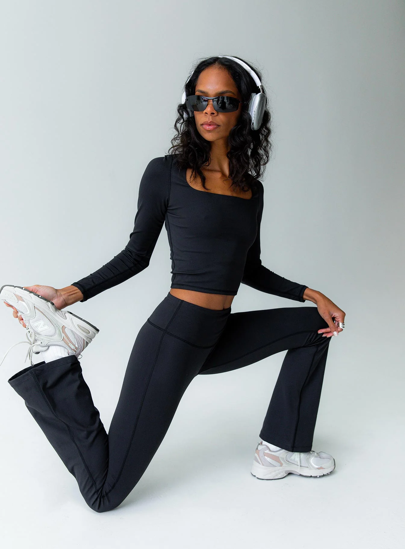 Princess Polly Integrity Activewear Yoga Pants Black