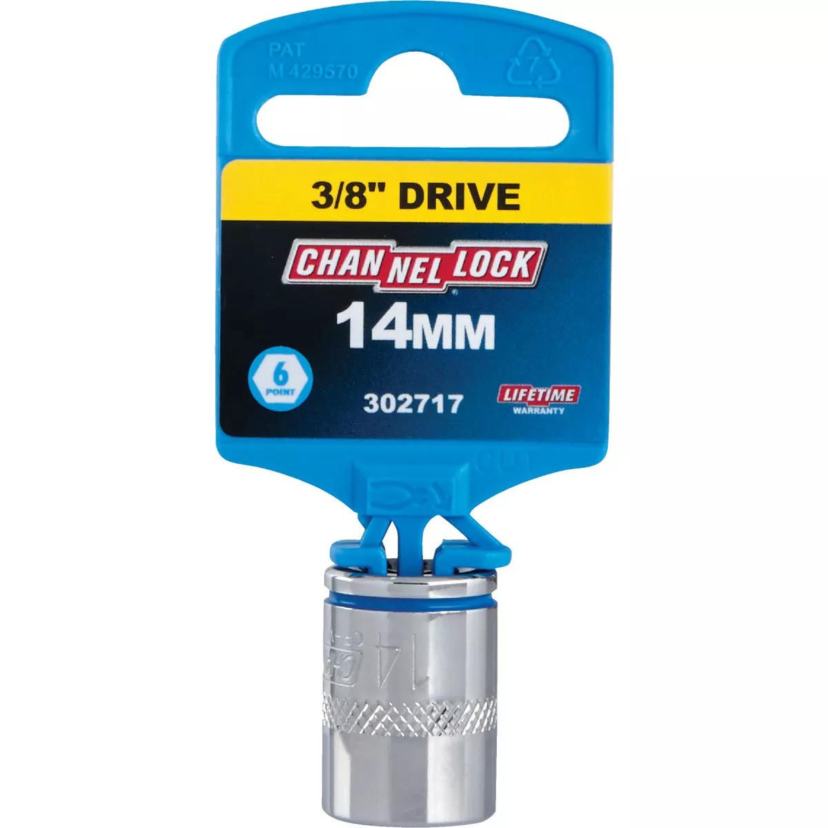 Channellock 3/8 In. Drive 14 mm 6-Point Shallow Metric Socket