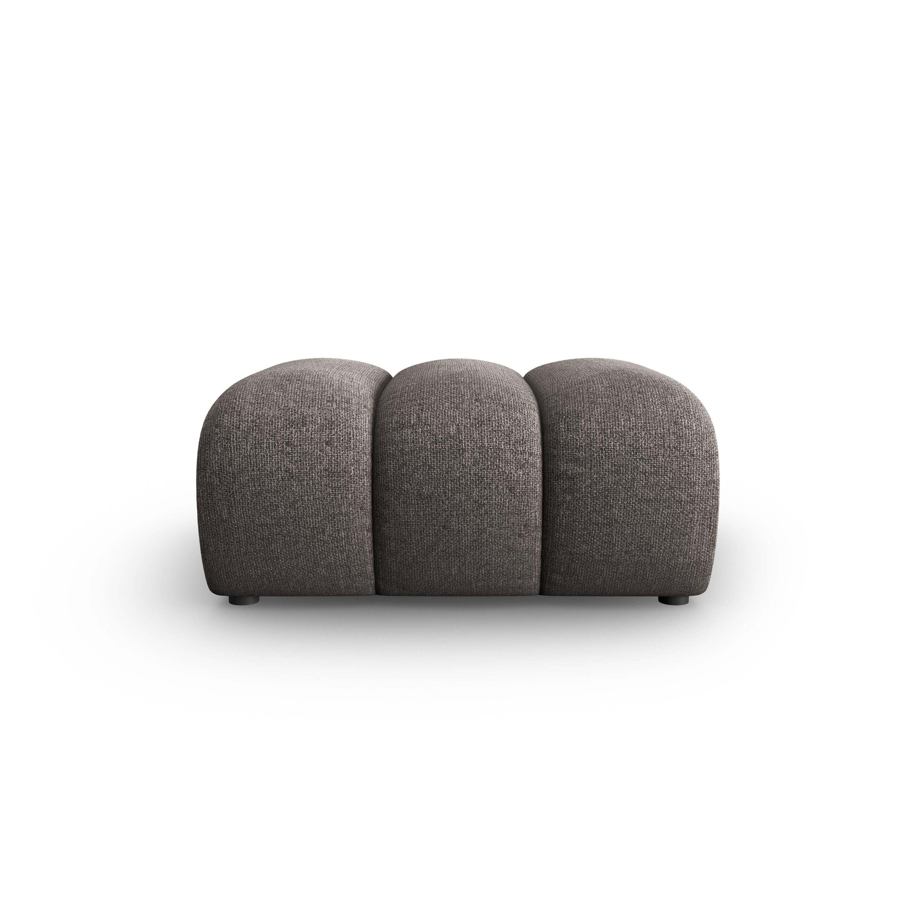 Micadoni Lupine Hocker - Chenille - Grijs