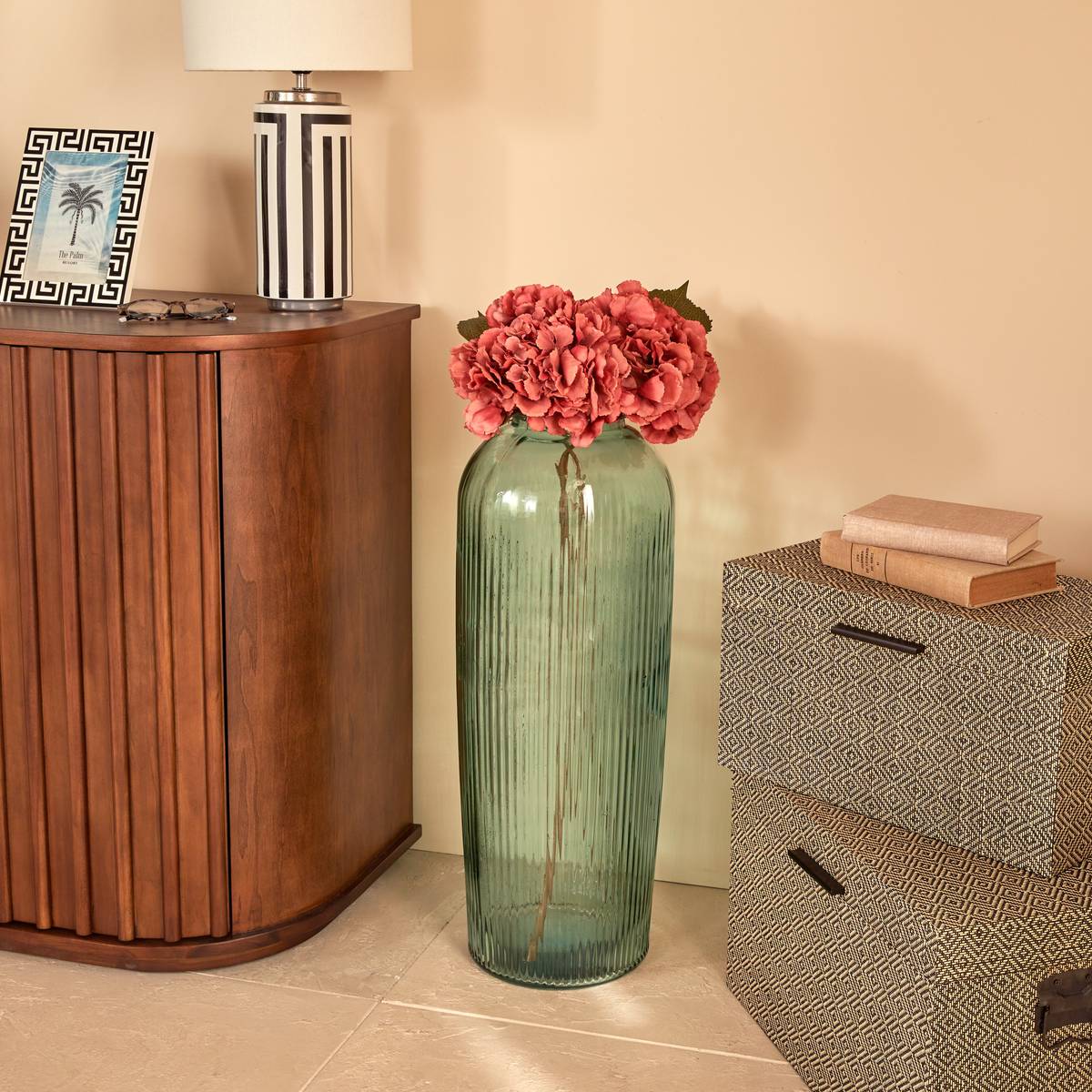 Vase "Luz" Green, H.72 cm