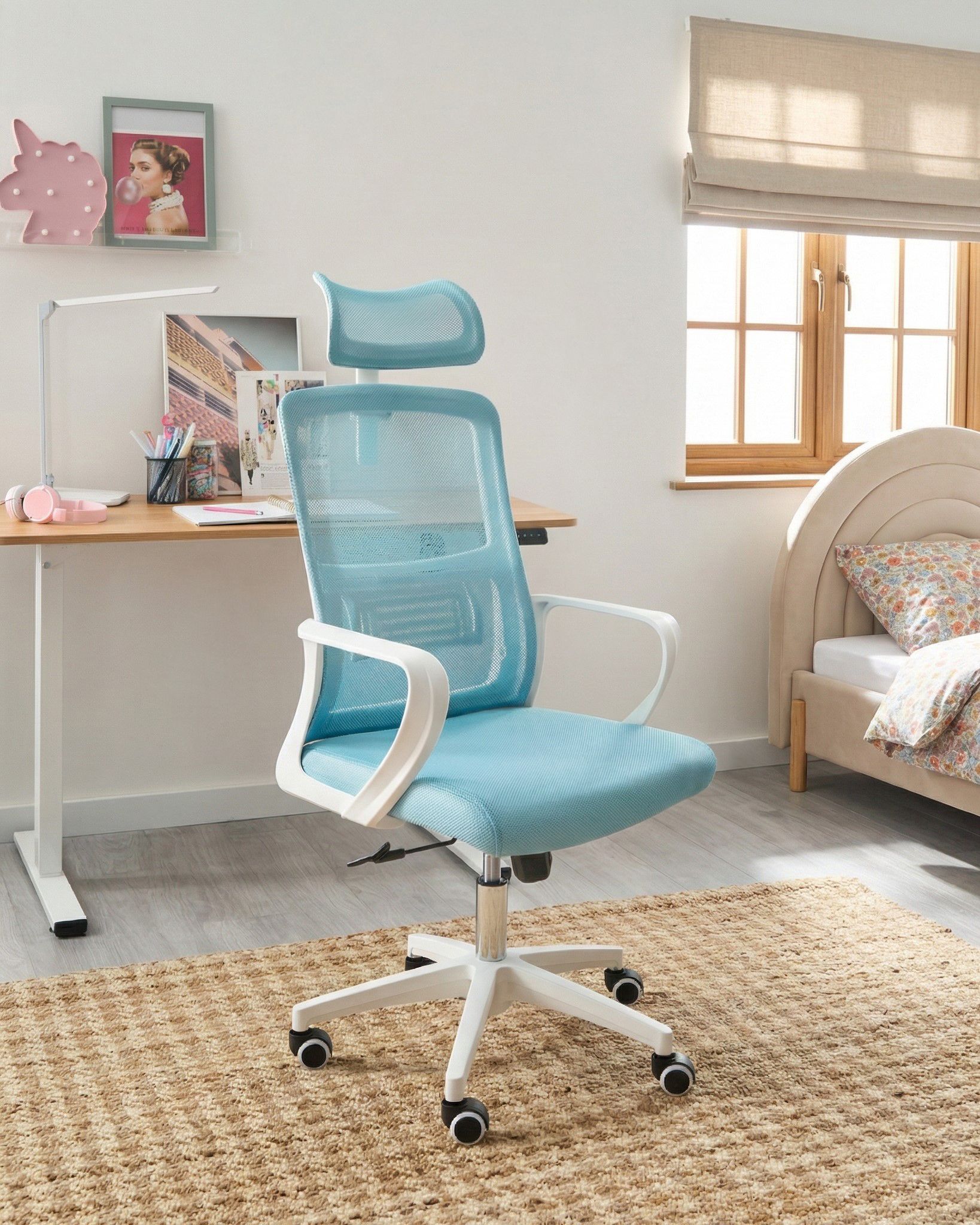 Office Chair MONARCH Light Blue