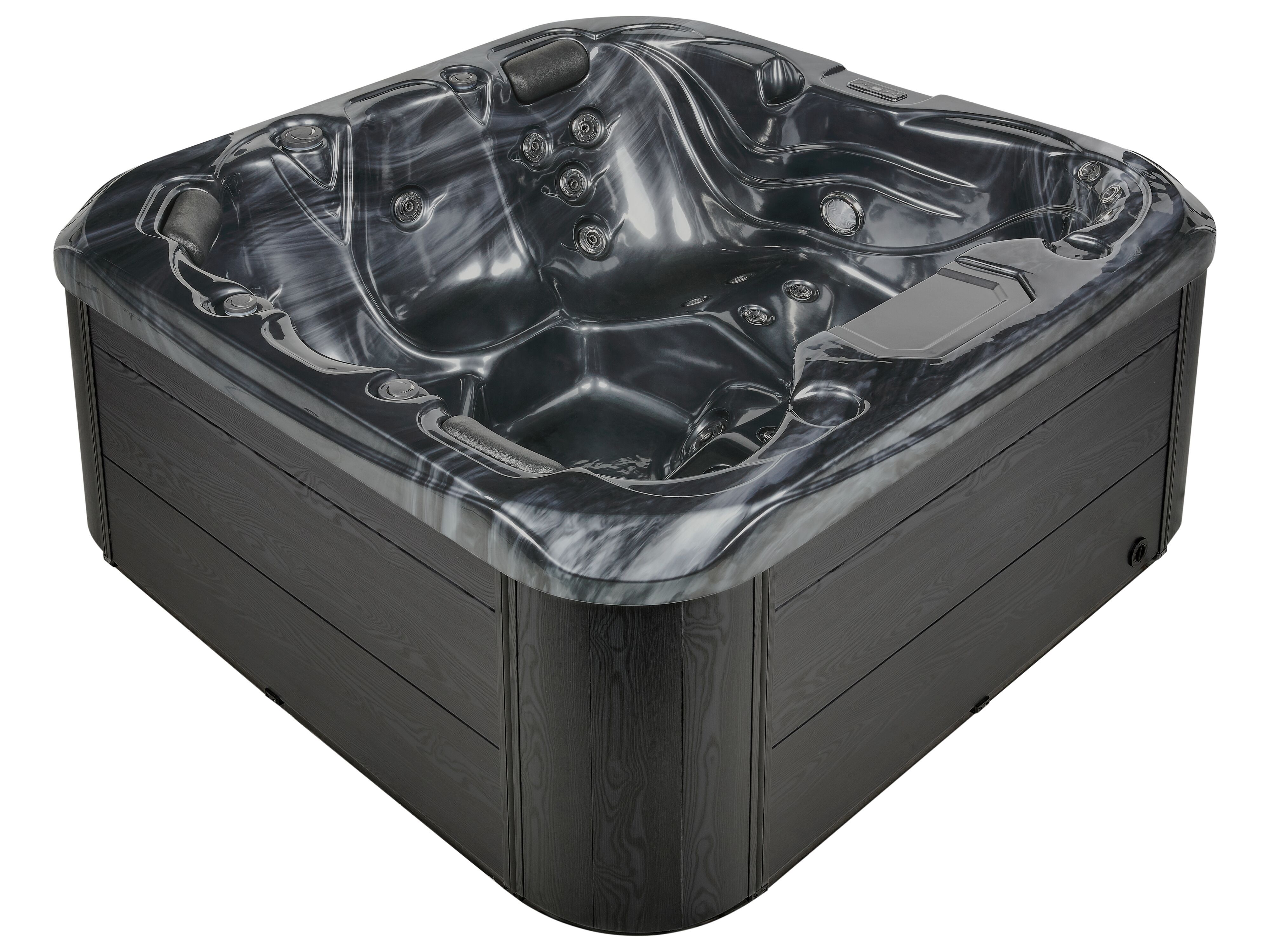 Outdoor Hot Tub with LED LASTARRIA Graphite Grey