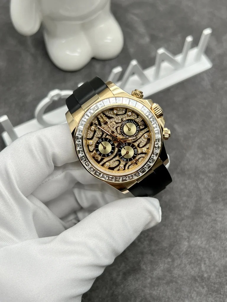 Rolex Solid Gold Watch and Diamonds Daytona 116588TBR Eye Of Tiger 40mm - Elite Watch Atelier