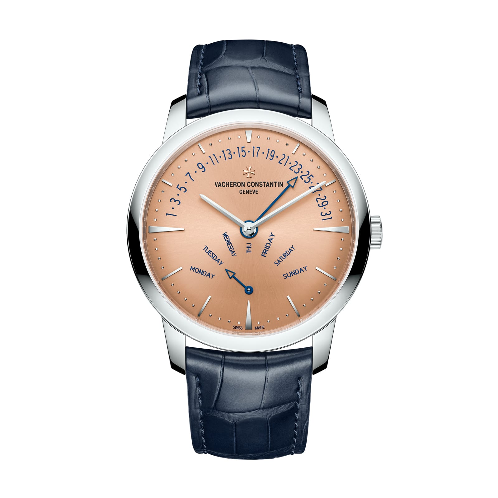 Replica Watches Fake Vacheron Constantin Patrimony retrograde day-date Boutique Exclusive 42.5 MM PLATINUM(1:1 replica) - Top club