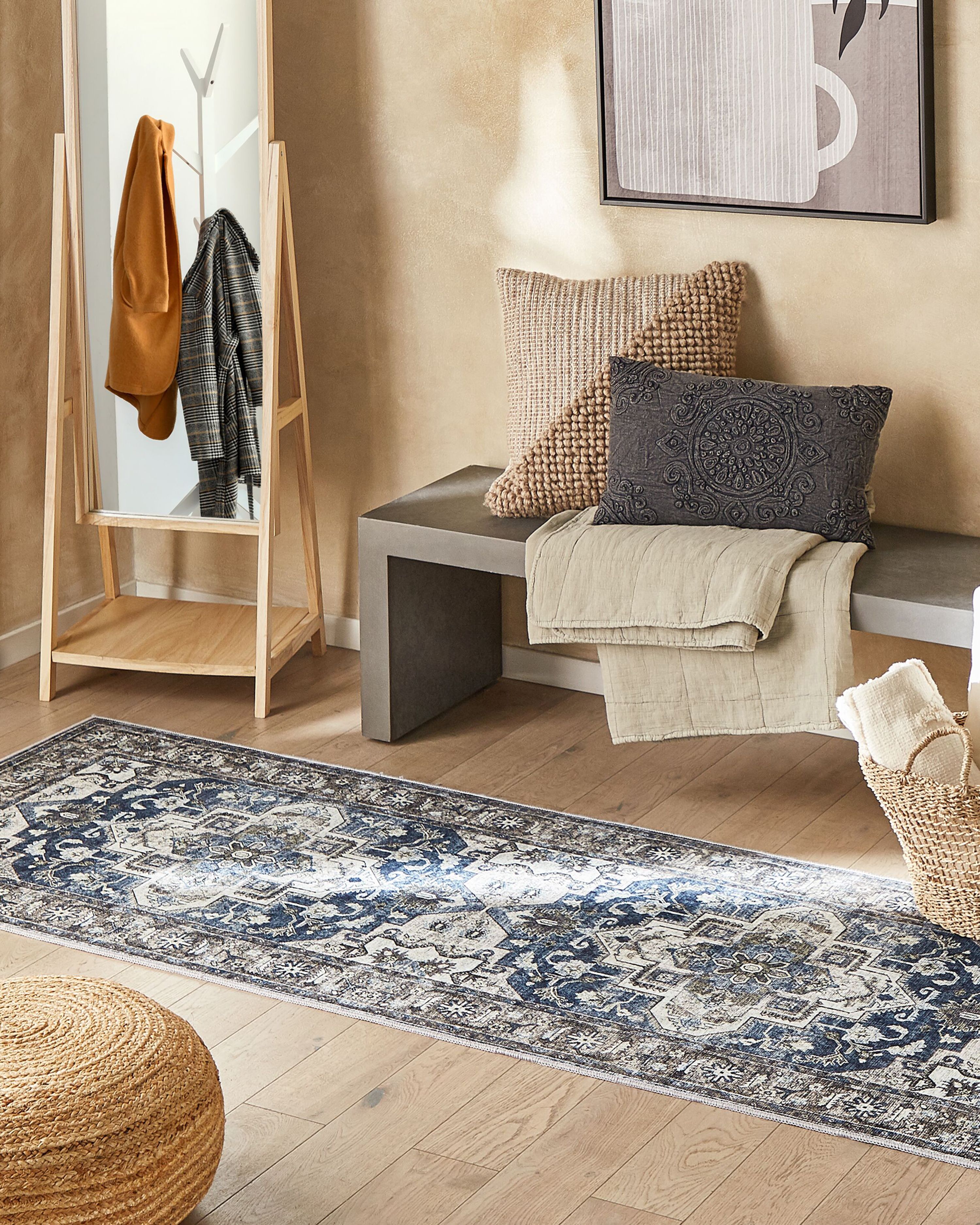 Rug KOTTAR Blue 80 x 300 cm