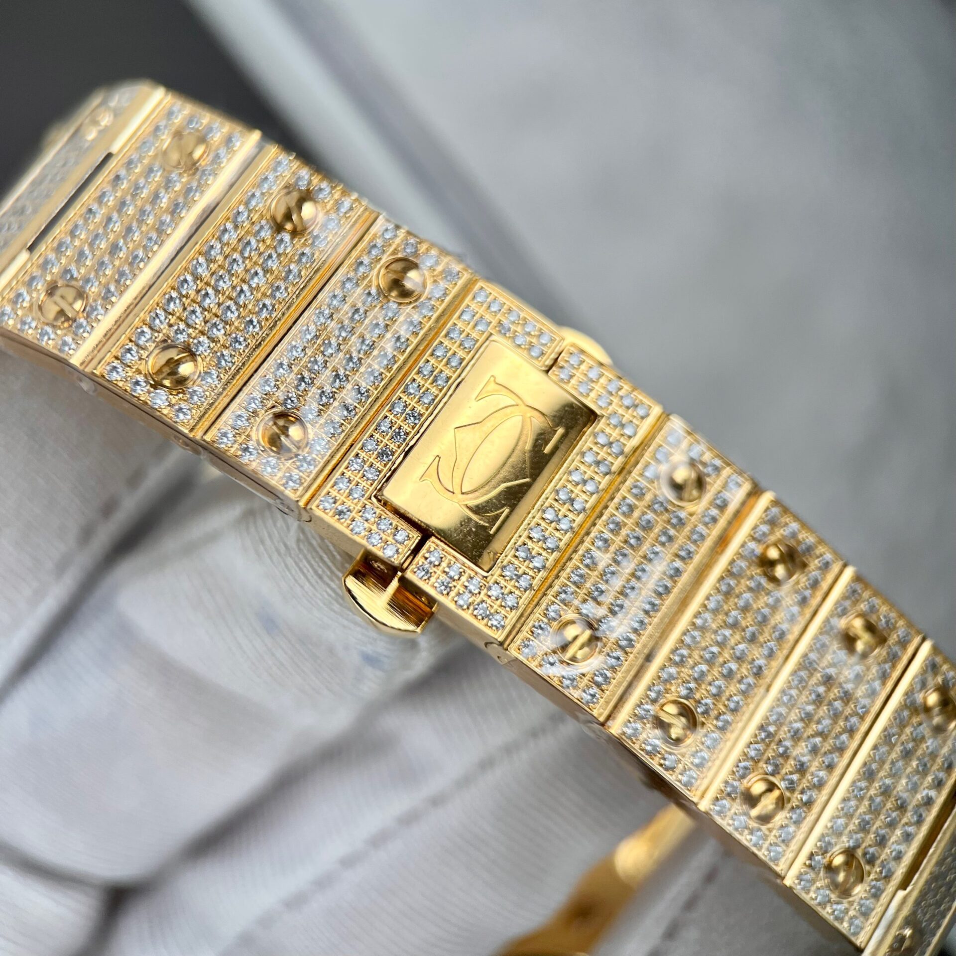 Cartier Santos Replica 1:1 Watch With Stone BV Factory 39.8mm - Top club