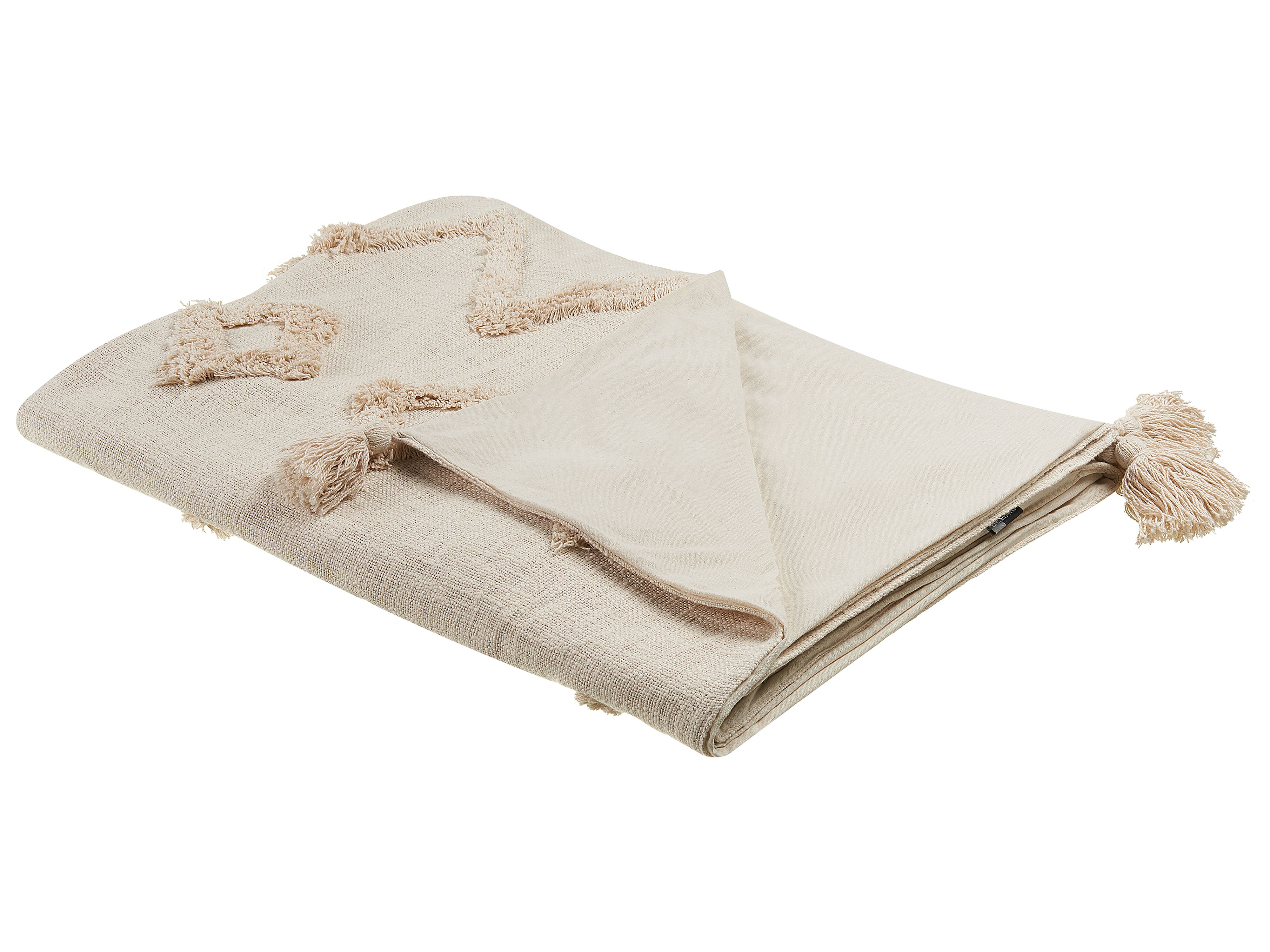 Blanket GUNA Cotton 130 x 180 cm Beige