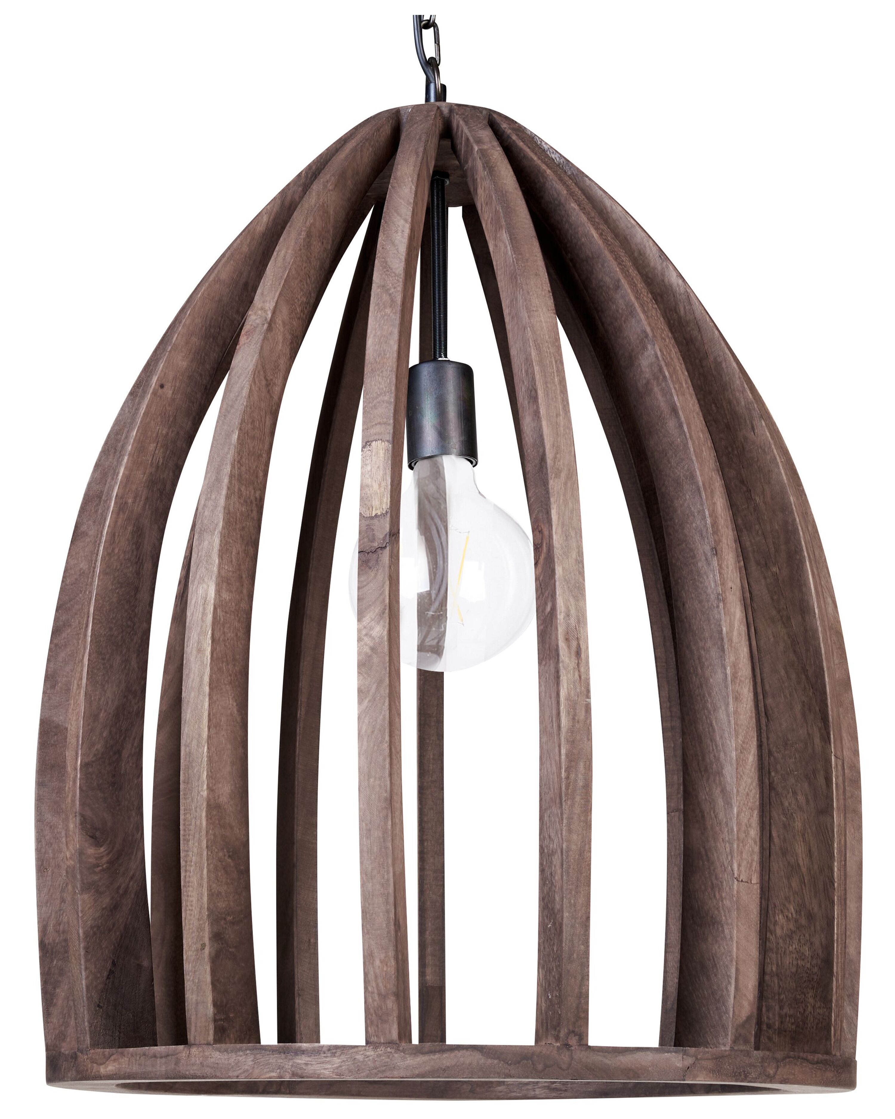 Pendant Lamp MANAIR Mango Wood Dark Brown