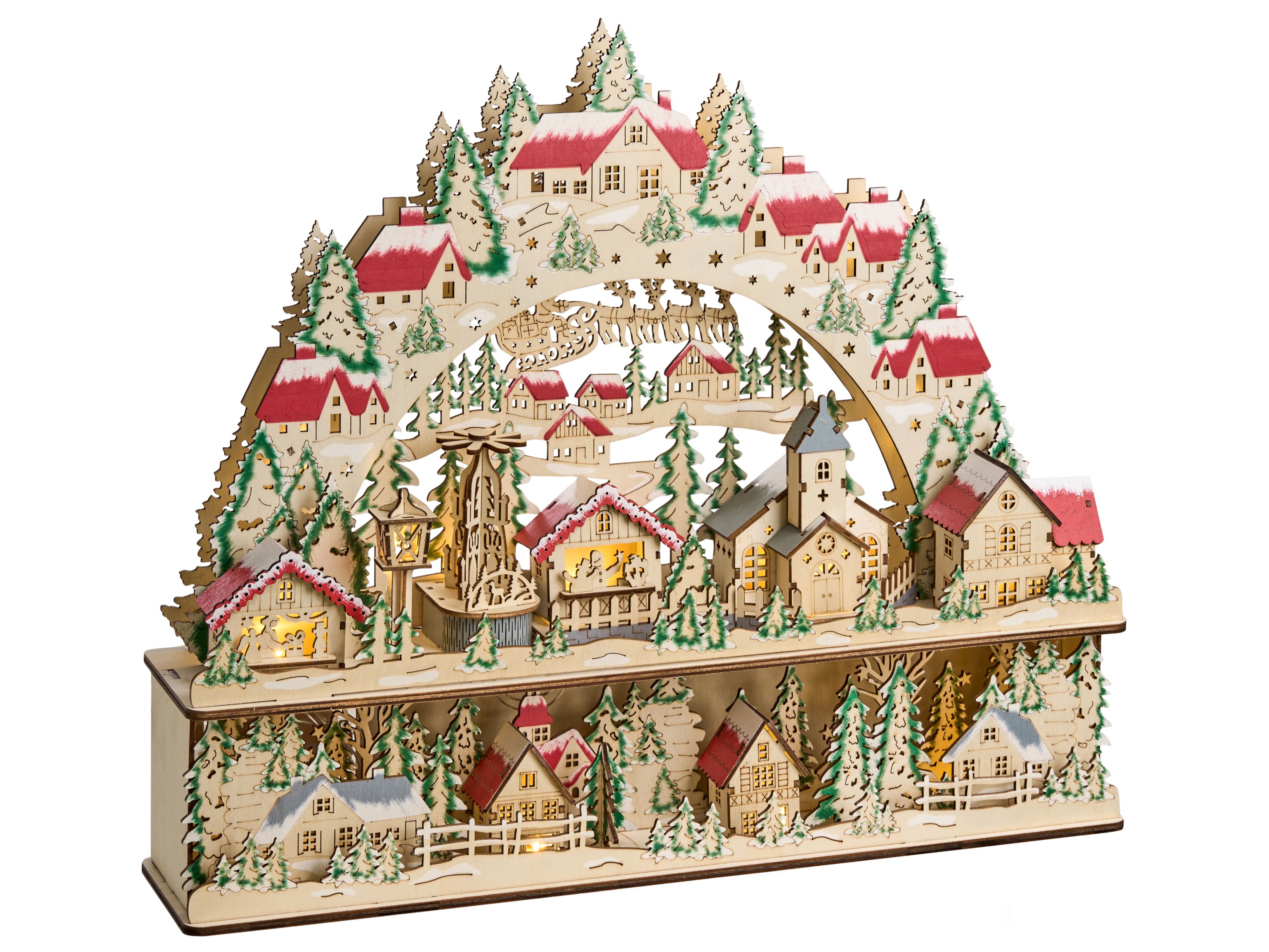 Christmas Decoration LED BOLKESJO 39 cm Light Brown