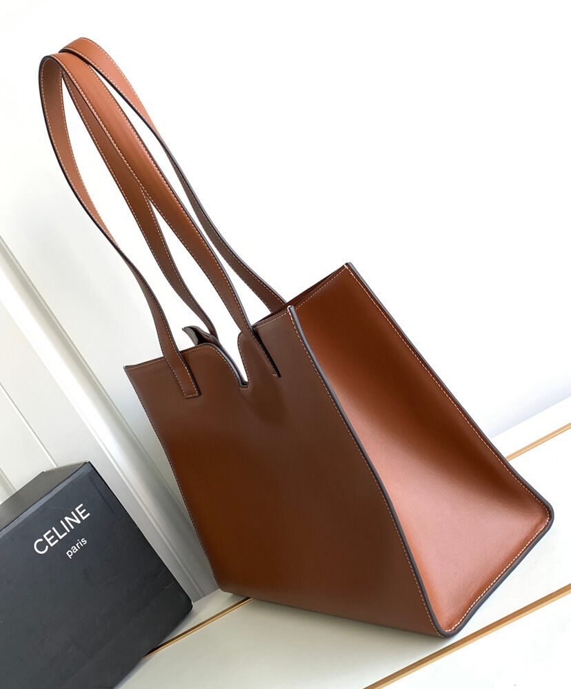 Celine Cabas 16 In Smooth Calfskin Coffee1:1High-quality replica