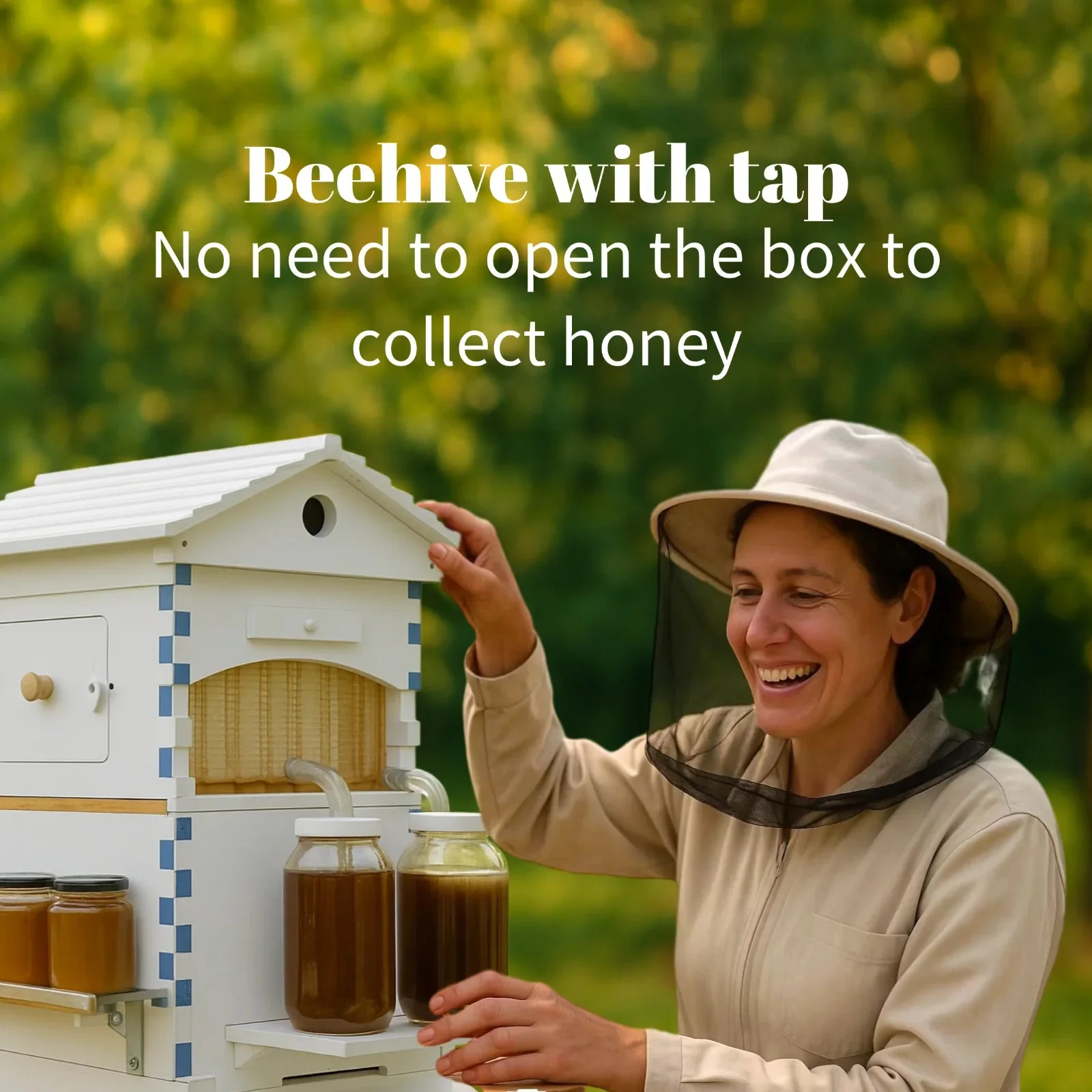 AUSHIVE Wax-Coated Cedarwood Beehive Kit With 4 Beehive Frames And 6 Brood Frames - Beige - Image 13 AUSHIVE Wax-Coated Cedarwood Beehive Kit With 4 Beehive Frames And 6 Brood Frames - Beige - Image 13