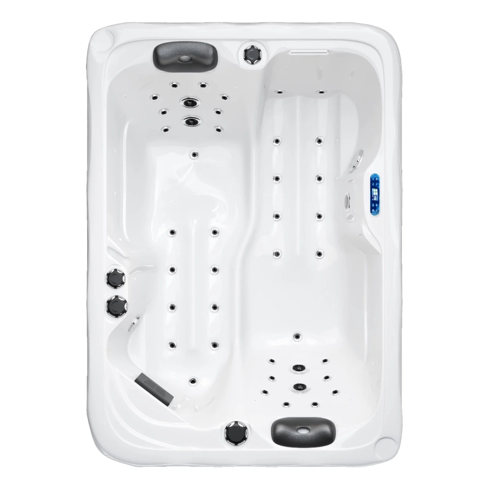 Patiowell 2 Person Home Spa Hot Tub for Outdoor, with 41pcs Massage Jets, LED lighting, Built-In Water Purification System, 900L, Black - Image 10
