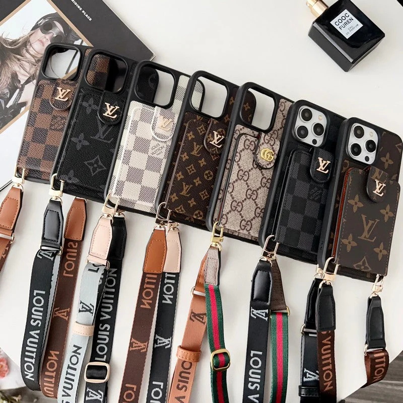 GG Card Bag Crossbody Chain iPhone Case - Wholesale & Influencer