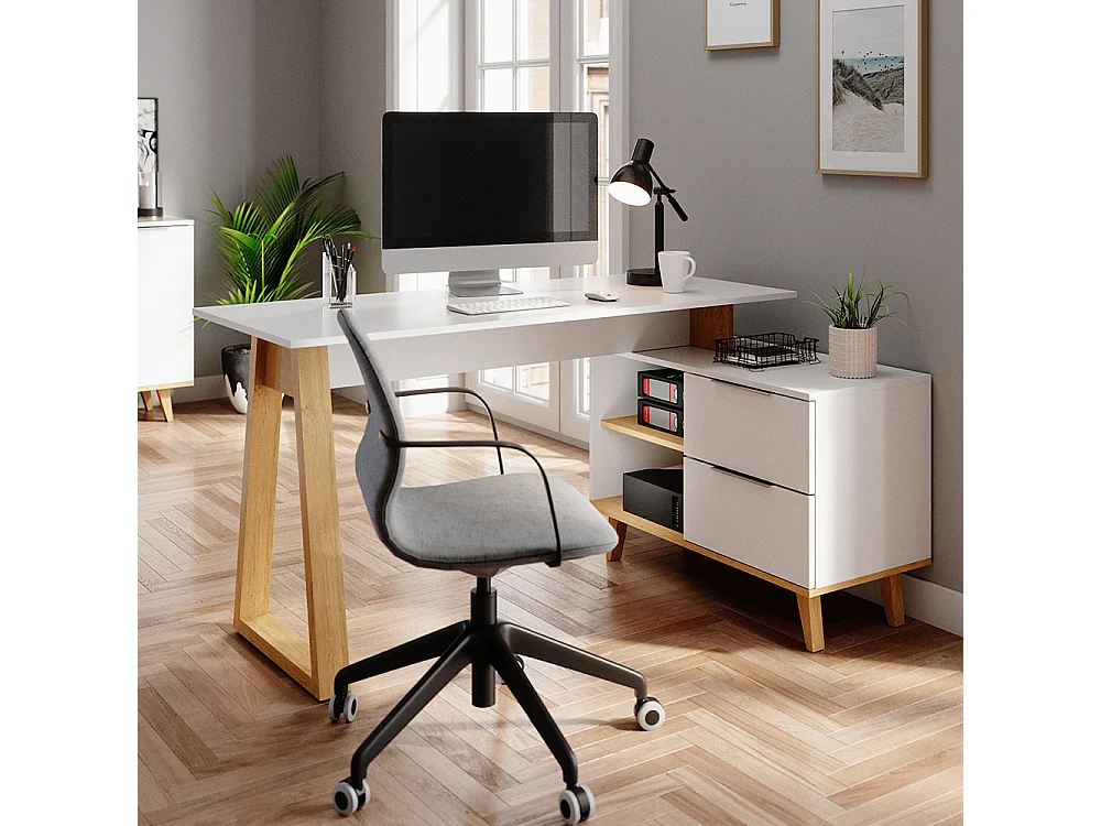Bureau blanc 138x60x77 nautica