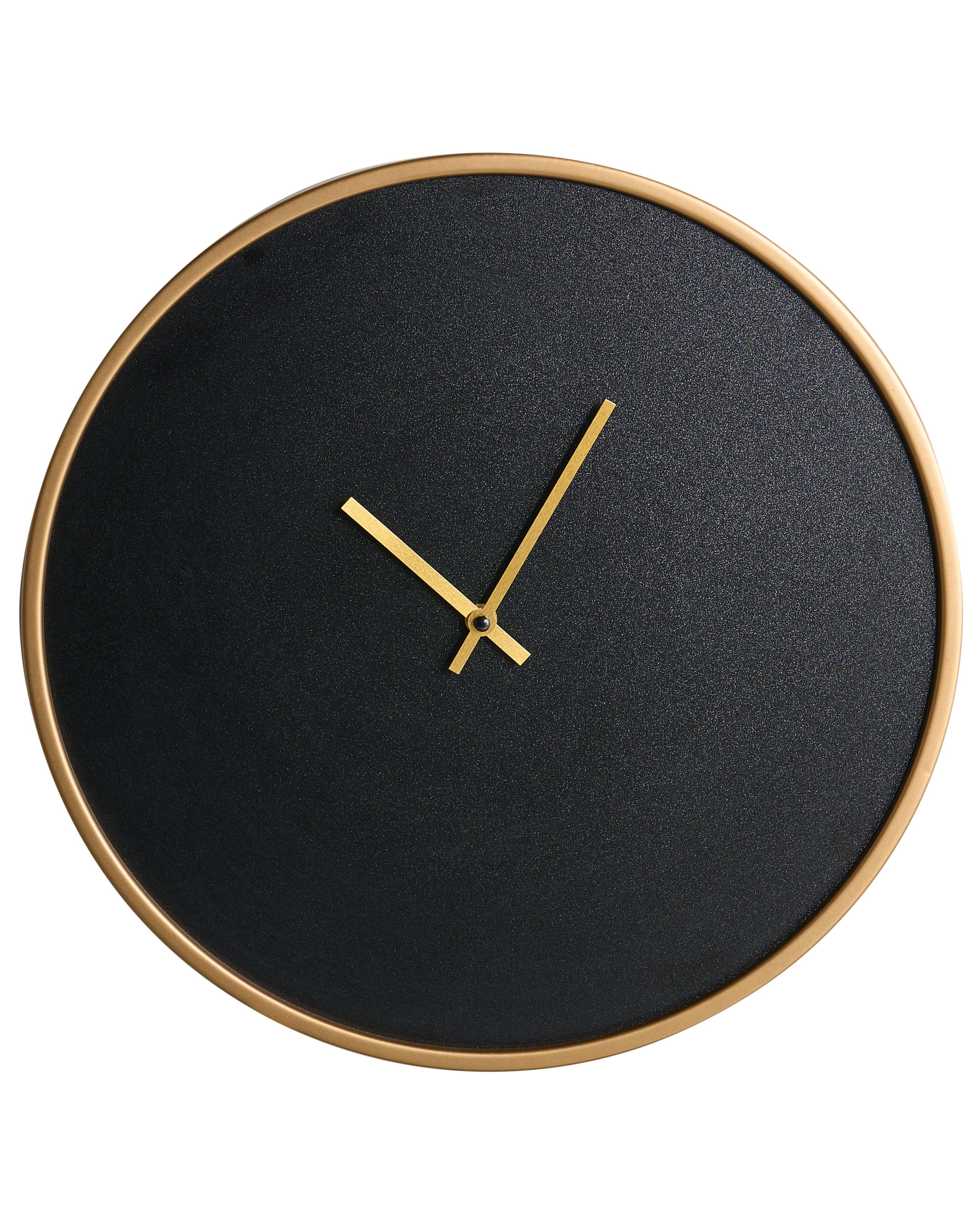 Wall Clock LUCENS 40 cm Black