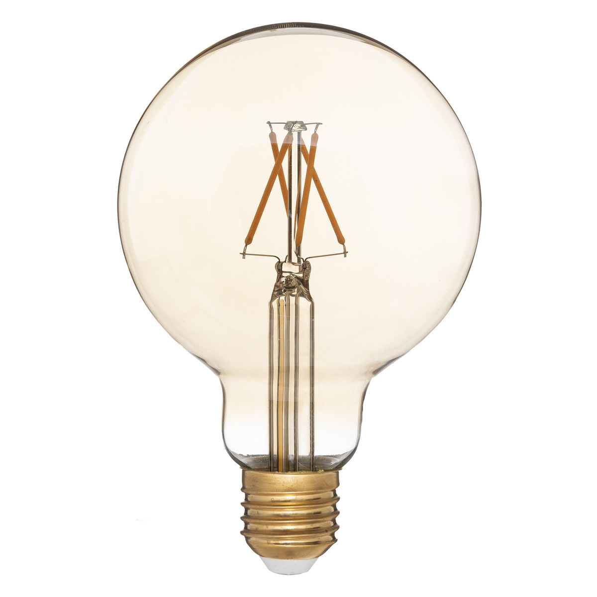 LED bulb "Dimm" Amber, D.10 cm, E27