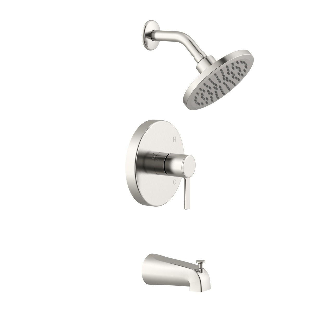 Home Impressions Brushed Nickel Single-Handle Lever Tub & Shower Faucet