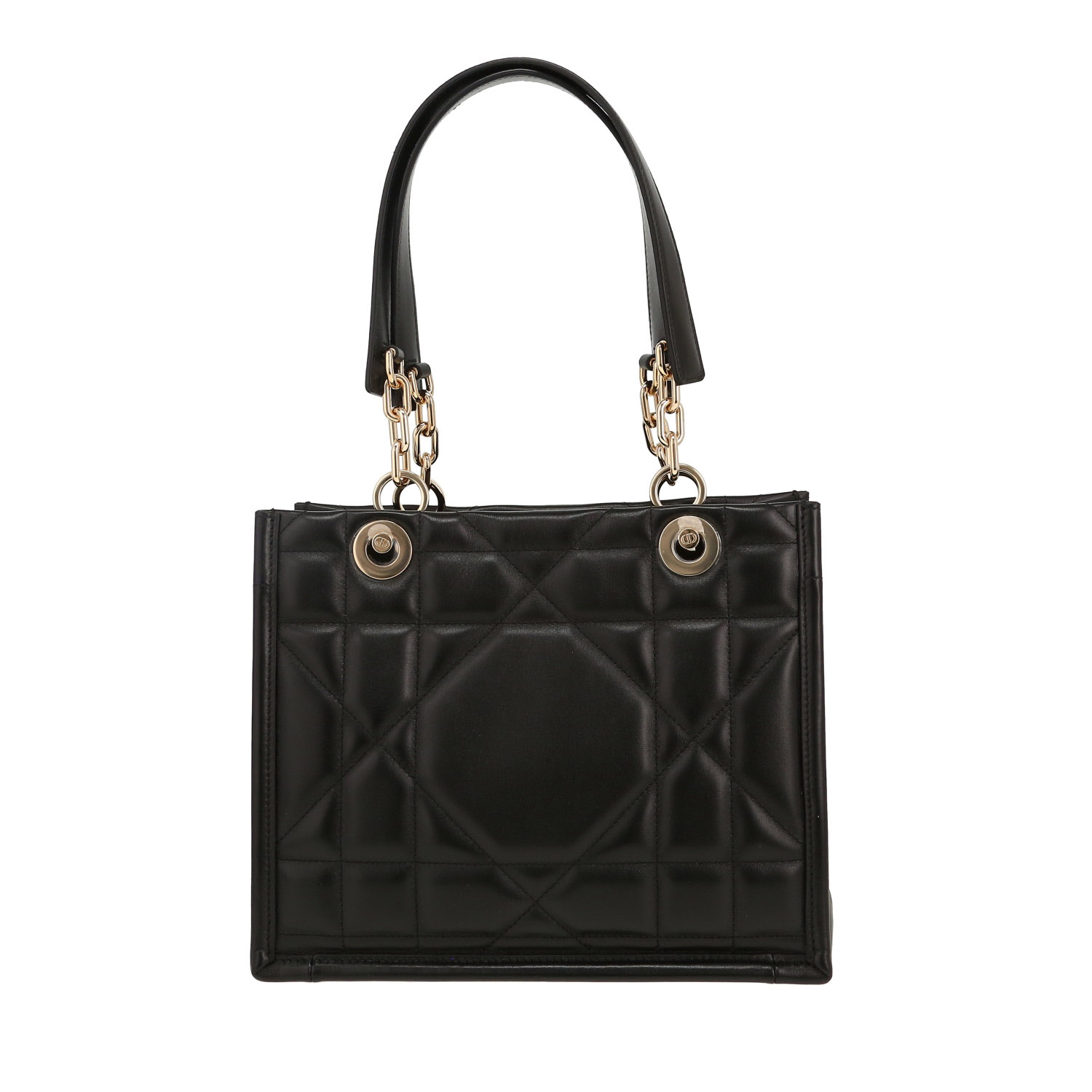 Dior Essential shopping bag in black leather cannage1:1High-quality replica