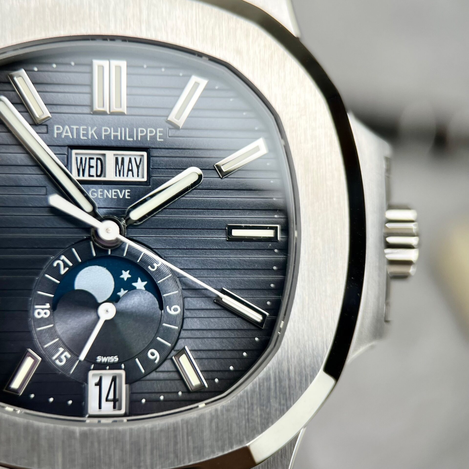Patek Philippe Nautilus 5726 Replica 11 Watch Blue Purple Dial PPF V2 40.5mm - Top club