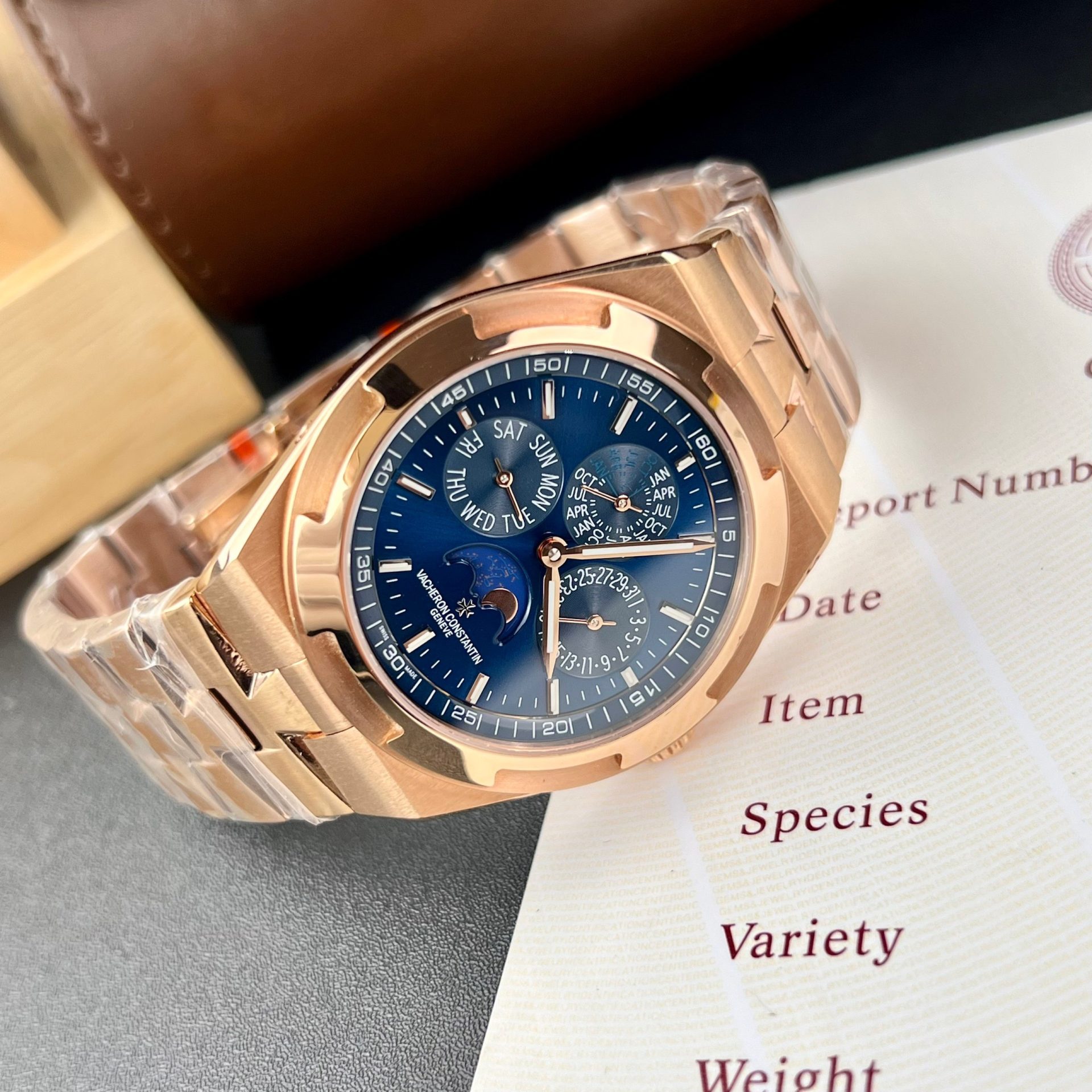 Vacheron Constantin Best Replica Watch Overseas 5500V Dial Blue 42.5mm - Top club