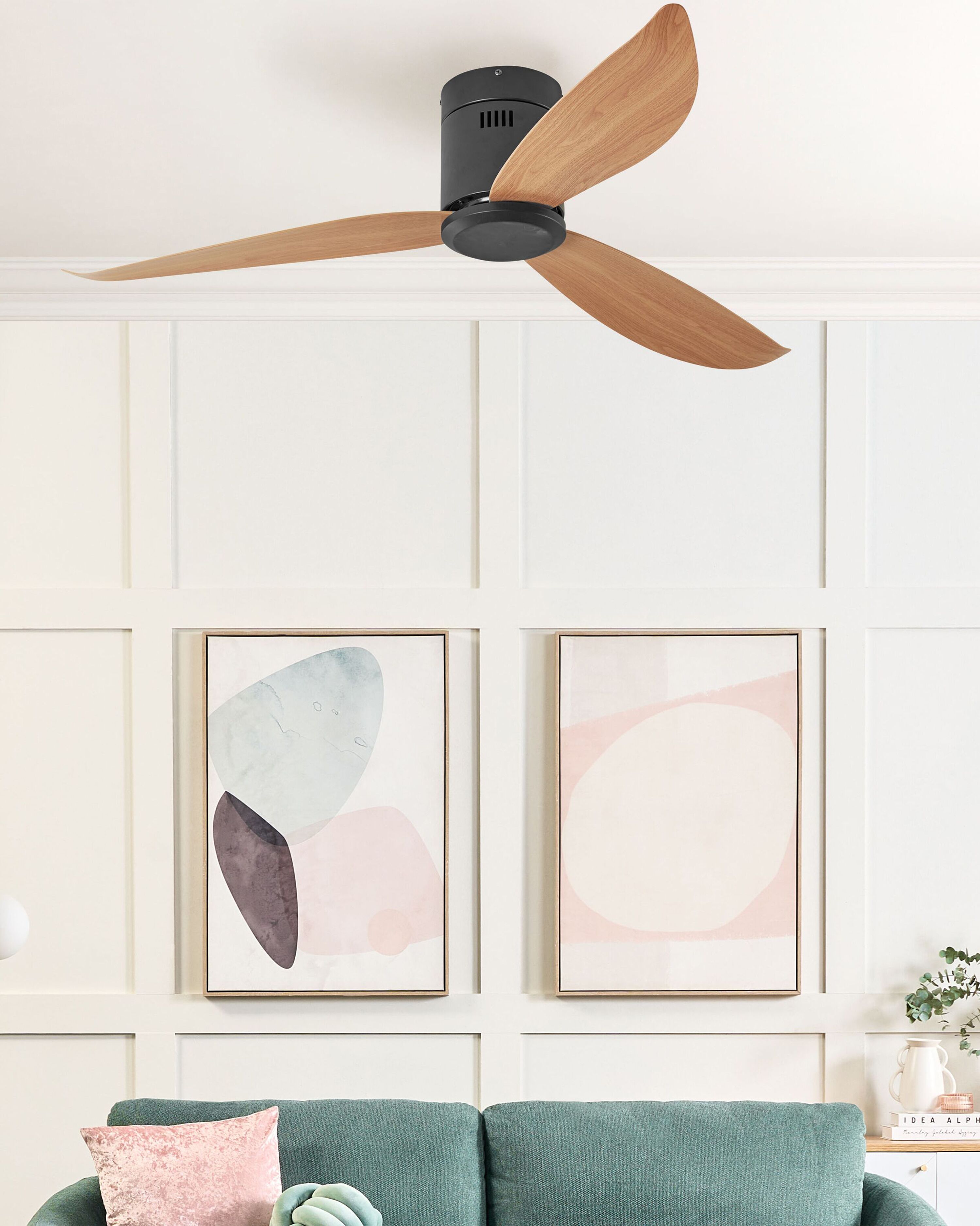 Ceiling Fan MALAD with Remote Black