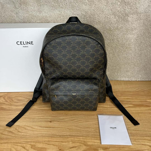 CELINE TRIOMPHE Calfskin Medium Size Backpack Old Flower