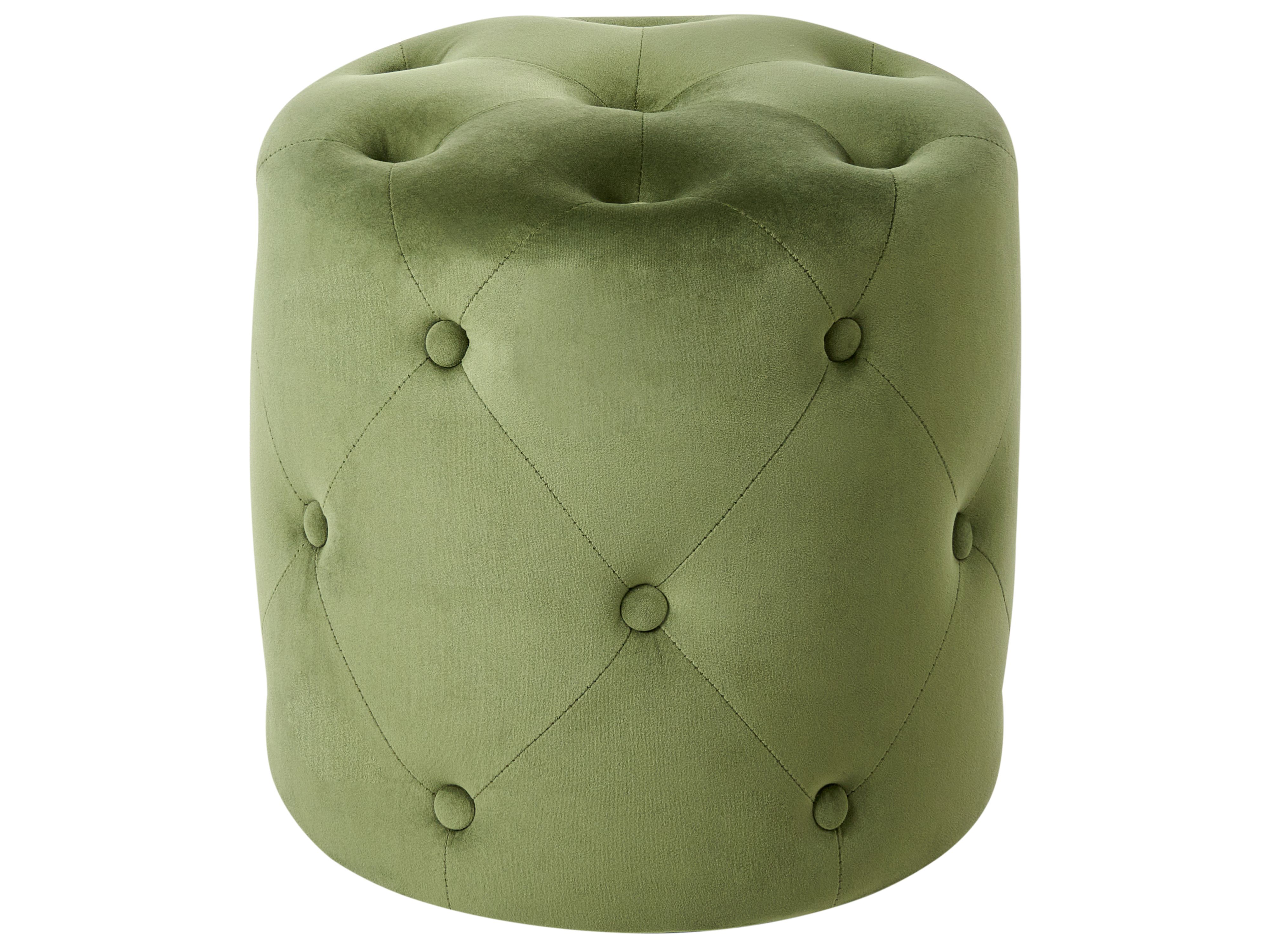 Pouffe COROLLA Velvet Olive Green