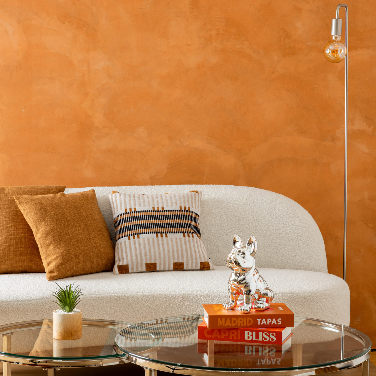 Cushion "Clem" Cinnamon, 40x40 cm