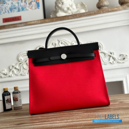 Hermès Herbag Zip 31 Bag | 31x25x10 cm | Luxury Canvas & Leather Shoulder Bag for Women | Spacious Everyday Hermès Tote1:1High-quality replica